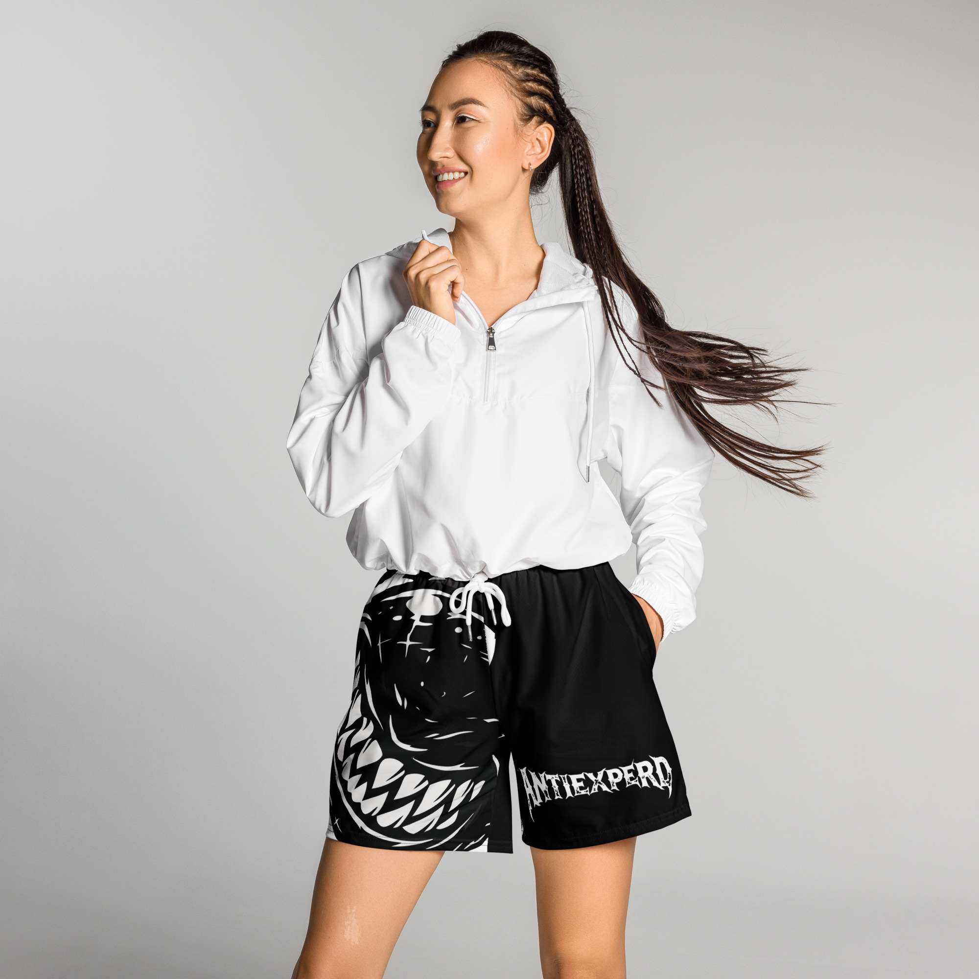 All-Over Print Unisex Athletic Long Shorts – Bild 5