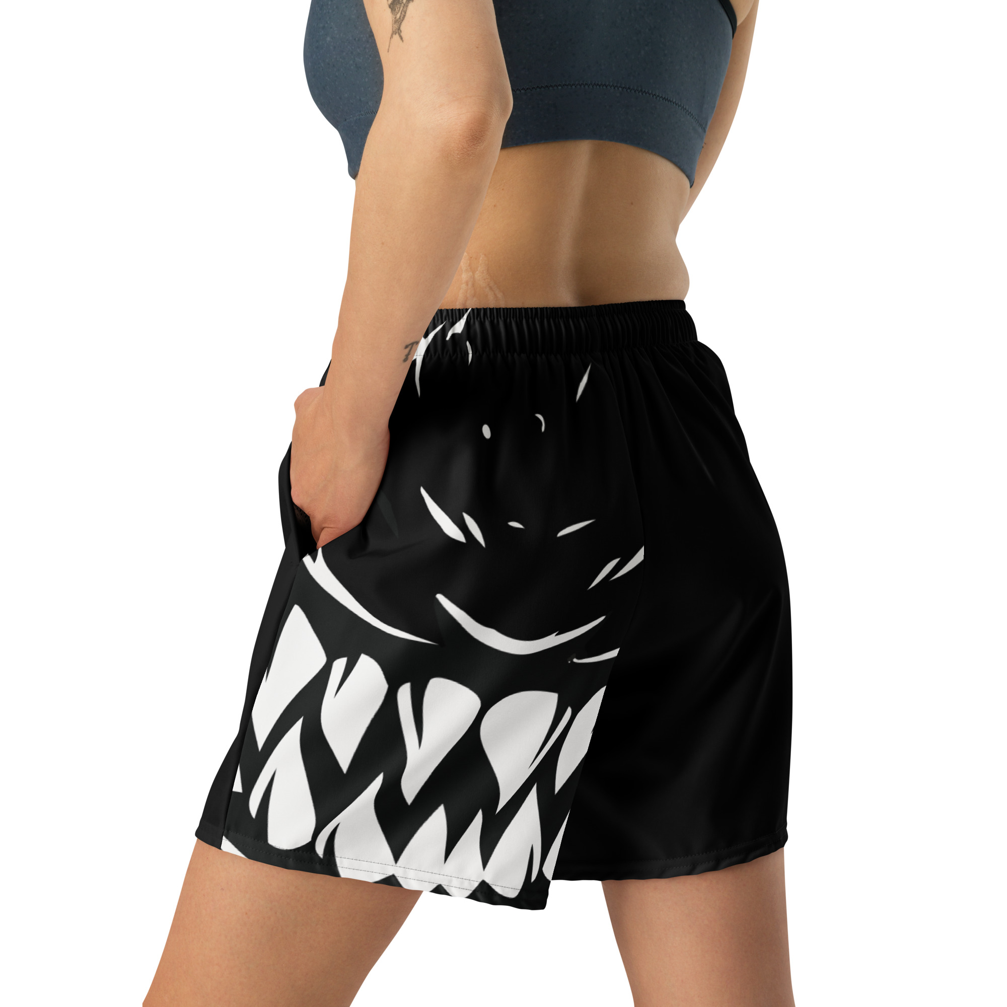 All-Over Print Unisex Athletic Long Shorts – Bild 6