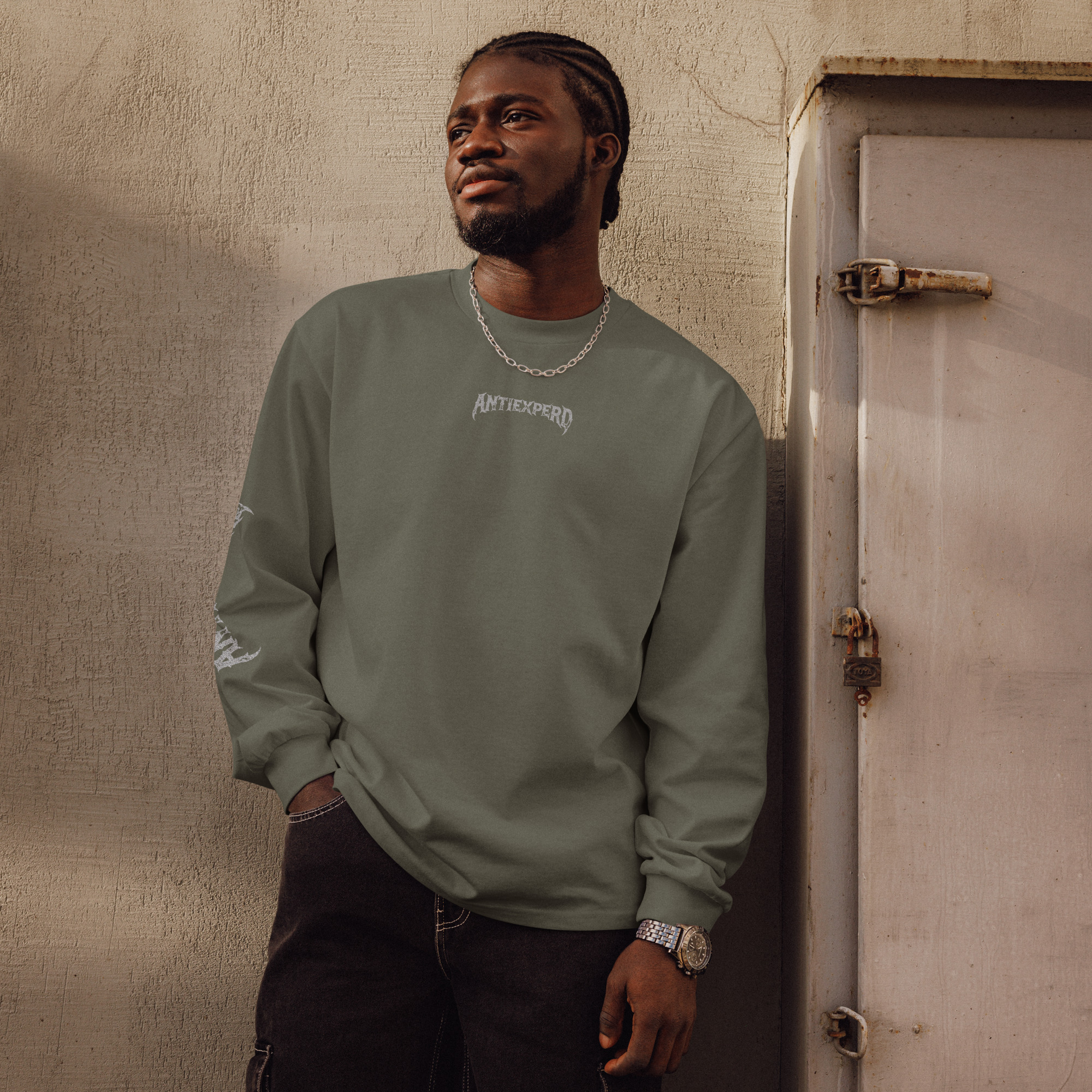 Premium heavyweight long sleeve shirt – Bild 3